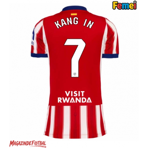 Atletico Madrid Lee Kang-in #7 Tricou Fotbal Replică 2026-27 Femei Acasa Atletico Madrid Lee Kang-in #7 Tricou Fotbal Replică 2026-27 Femei Acasa